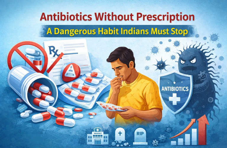 Antibiotics without prescription in India causing antibiotic resistance and health risks