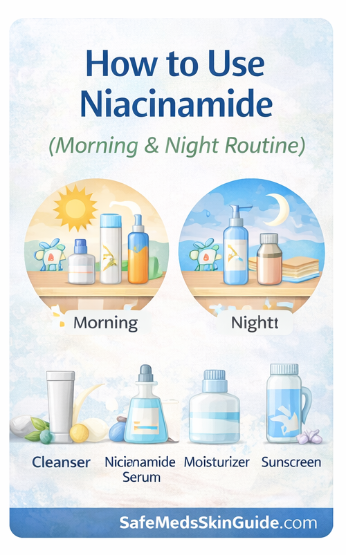 how to use Niacinamide for your skin Morning and Night Routine